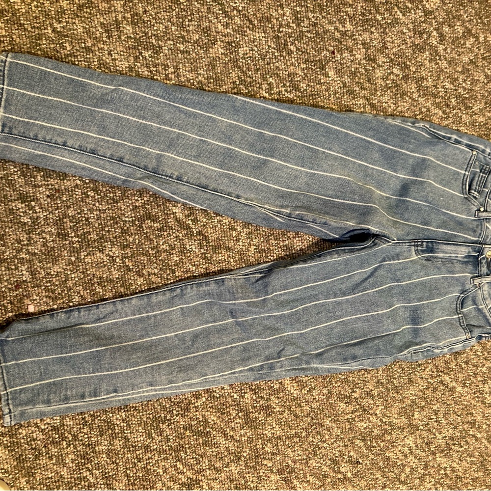 Striped Denim Jeans